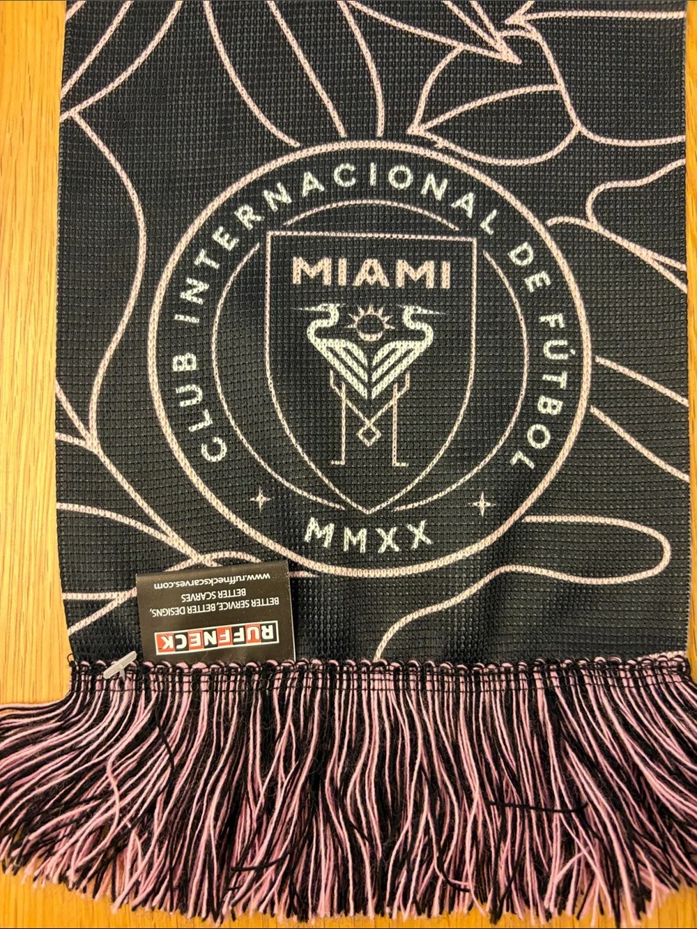 Inter Miami Pink & Black Supporter Scarf